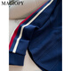 Magiopy International Luxury haut de gamme Brand 2025 Spring New European Station Sports Sports Sports Femme Girl Girl Short Taim Blue Blue Two-Piece Set (pas de polaire) S (100jin [Jin est égal à 0,5 kg]))
