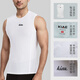 KIAE Cycling Sleeveless Sweatshirt Quick-drying Cycling Mesh Vest Running Mountain Cycling Bottoming Sports Bra for Men and Women White Sweatshirt Vest S