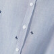 
She Pool Bow Embroidered Striped Shirt for Women 2025 Autumn New Long Sleeve Commuter Lapel Shirt