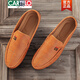 Cartelo 2025 Frühlings- und Herbst neue Bohnenhundschuhe Herren Lederschuhe koreanische Fahrschuhe Lazy Schuhe Soziale trendige Gelegenheitsschuhe für Herrenschuhe weiß 9880 39