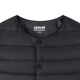 Bosideng (BOSIDENG) 25 new thin down jacket for men and women and children 5A antibacterial 90 velvet round neck inner liner warm jacket Black 8056 stocking up big 165 /84A about 155-165cm 54kg