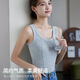 Yalu brand threaded cotton suspender vest for women wearing slim fit and slim large size suspender inner top shirt base vest for women 1478# Gray L [110-130Jin[Jin equals 0.5 kg]]