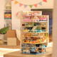 Zhe Gaochuang Toy Building Blocscs Cat Star Man Apartment Street View Assemblé Creative Girl Toy Gift DZ6104 WANGWANG Fashion Home-1048PCS