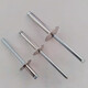 
Bingyu 304 stainless steel hat brim van type car open core pulling rivet Liuding willow nail big hat brim round head pull nail half steel 4*20*12250 pieces