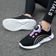 Official website for girls' sports shoes 2024 spring and autumn single shoes versatile breathable mesh girls' net shoes dad children's shoes 9898 black and red double net 28
