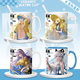 NID Summer Brandt Brandt Phoebe Canerella Zanne MAISON DE MAISON PÉRIPHERAL EAU BUSTION CUP ANIMIQUE Céramique Masse [Cup Single White] TJ4877 Exquis [Muk] + cuillère + tasse couvercle