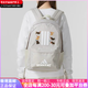 adidas [Customized Bag] Brand Logo Personalisierte gedruckte Reißverschluss Öffnung und Schließung der Stoffschule Rucksack Rucksack Männer Weiß