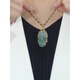 Pang Donglai Quality Golden Branch Jade Leaf Pendant Retro Retro Ожерелье 2025 Новая легкая роскошная ниша нефрита -свитер сети женский большой золотой ветвь нефритовый подвесной ожерелье нефритового листа листья
