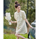 
OLJ light luxury brand dress for women 2025 summer new French small fragrance style sequin high-end slim skirt off white L