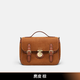 山水集（viewinbox）2025新款叠盖剑桥邮差包大容量单肩手提斜挎包小众感 麂皮棕