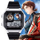 Nombre de código Yuan Furong Liu Bian Yuan Ji Zuoci Ratio de reloj Electronic School Escuela Primaria Regalo con despertador Silent Luminoso Luminoso Men and Women [Fashion Silver Black] -D3271 Reloj electrónico [Movimiento importado + Long Long Standby] Regalo de regalo