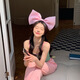 ENRMIIV super large three-dimensional bow headband for female internet celebrities, the same style for taking pictures, exaggerated sweetness and whitening headband, girl's heart hairpin, blue bow