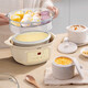 Tianji (TONZE) electric stew pot, electric stew cup, water-proof stew pot, soup pot, stew pot, porridge pot, bird's nest stew pot, health care for 1-3 people, white porcelain gallbladder DGGD23A183BZBW 1.8L