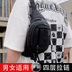 
Huiliduo pocket waist bag sports fitness men's cycling motorcycle crossbody bag women's commuting camping one-shoulder backpack black
