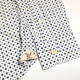AIGLE2025 Sommer Neues französisches Shirt Herrengeschäft Outdoor Business Casual Printed Shirt Bubble Blue N4877 M