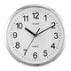 GUTEN clock and watch living room modern simple round quartz wall clock conspicuous large font wall clock 3883 matte black_diameter 34 cm Others