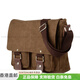 Slazenger Japaner Retro Workwear Trendy Multipocket großer Kapazität Cowide Leinwand Postbeutel Canvas Kameratasche Crossbody Black Gift Box
