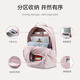 BAGSMART双肩包女学生书包软壳包通勤背包电脑包粉色旅游小型包包 粉色
