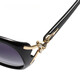 CONCISE KITE sunglasses for women 2025 new polarized sunglasses for women driving sun protection and ultraviolet sunglasses for women glasses showing small face black - high-end practical gift high-end sense of high-end