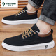 Woodpecker 2025 summer new breathable men's canvas shoes casual men's shoes students' shoes youth trendy shoes Hong Kong style cloth shoes khaki JL898 39