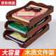 Blue Color He Huixing File Rack Wooden Multi-layer Folder Storage Box File Rack Office Desk Storage Shelf Bookshelf Files X-5012