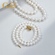 GiO Jewelry Pearl Necklace Fuyue Freshwater Pearl Gourd Buckle for Wife, Elders, Mom