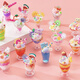 
With Baole ice cream DIY material pack cream glue making children's handmade DIY toys dessert cup material pack student cartoon fruit ice cream [198 pieces]