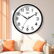 Compas wall clock living room silent travel time simple quartz clock wall clock c2855 black 26cm diameter