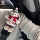 Yusenyi Christmas sweater standing posture Meimei Duffy car seat belt shoulder pad cover anti-slipping plush girls car interior accessories Black shoulder pads Short plush green sweater standing posture Meimei