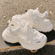 
UK Next Kiss daddy shoes for women in summer breathable 2025 casual mesh shoes thick-soled sandals sneakers 9905-3 beige 35