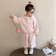 
G.DUCKKIDS Little Yellow Duck Girls Autumn Sports Set 2025 New Children's Cardigan Sweater Two-Piece Set Girls Baby Clothes Pink 100 Recommended 2~3 years old [90-100cm]cm