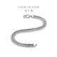 Chow Tai Fook personalized Cuban chain PT950 platinum Cuban bracelet, gift for men and women, optional EOP3 16.25cm