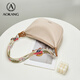 Aokang Bag Damenbeutel Trendy Knödel -Tasche modische einfache und vielseitige Crossbody -Umhängetasche für Freundin und Frau Light Khaki