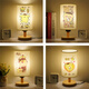 
Sanlio series cartoon children's bedroom bedside voice control warm light night light children's sleep pudding dog dimming table lamp YJR5155 cartoon - three-color light 7-LED light remote control switch