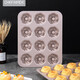 chefmade12连旋风模中枣糕空甜甜圈玛德琳模家用烘焙模具 wk9928-12连旋风模