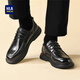 Heilan House (HLA) leather shoes men's business casual genuine leather lace-up commuting men's shoes men's HAAPXM3EBA182 black 42