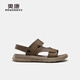 Chaussures masculines Aokang 2025 Summer New Beach Chaussures Soft Soft Semers Sandals décontractés à double usage Léger Brown 1251721029 38 (240 mm)