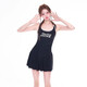 
Lugeli swimsuit women's high-end one-piece conservative black beautiful student girl cute Japanese hot spring girl swimsuit Japanese cute swimsuit [black] One size [suggested 80-120Jin [Jin equals 0.5 kg]]