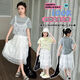 Girls' fashionable sweet lace skirt 2025 summer new Korean version of children's versatile egg skirt 150