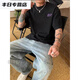 TYBURN重磅棉2025短袖T恤cleanf简约休闲宽松潮流夏季百搭ins 白色短袖(前后D9737) S 建议（90-110斤）
