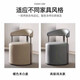 
Light luxury modern household living room large round stool backrest negotiation bedroom table and chair high-end tea table stool chair dressing stool [Original] cat claw skin - carbon steel