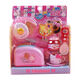 
Pink rabbit children's kitchen toys girls cooking simulation bread machine baby play house boy pizza set Pink YY17081-mini toaster collection