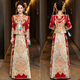
Xiuhe Family Official Flagship Xiuhe Wedding Bride 2025 New Wedding Wedding Wedding Crown and Red Chests and Cabinet Dresses Wedding Toast Wedding N-843 Heavy Industry Price M