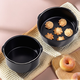 
Air fryer baking tray pizza tray special baking cake basket mold tool accessories basin 678-inch plate for household use [greased oil brush] 7-inch golden cake blue