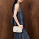 Charles/Keith Fashion Diamond Cadena de un solo hombro Crossbody Bag Square Bag Cumpleaños CK2-20671747 Tweed de crema BLANCA S BLANCO S