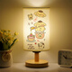 
Sanlio series cartoon children's bedroom bedside voice control warm light night light children's sleep pudding dog dimming table lamp YJR5155 cartoon - three-color light 7-LED light remote control switch