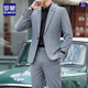 ROMON (ROMON) casual blazer men's suit Korean style slim and handsome trendy formal tops single piece spring and autumn black [top] S recommended [90-110Jin [Jin equals 0.5 kg]]