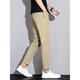 Pantalon de Lee Kids pour hommes et été masculin Couleur solide simple Elastic Business Business Breathable Soft Casual Pants 9902 Black 28 (2 pieds 1) 100jin [Jin est égal à 0,5 kg]