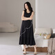 Nightgown for ladies 2025 new summer cool modal pajamas with chest pads for summer high-end sweetness and super soft to wear [XX-12001D] Simple women's style with chest pads 2XL (recommended 140-160Jin [Jin equals 0.5 kg])
