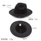 Aibido Michael Jackson Hat European and American Jazz Street Dance Hat Large Brim Top Hat Performance Dance Hat Fashion Couple Black 56-59cm Built-in Adjustment Cord
